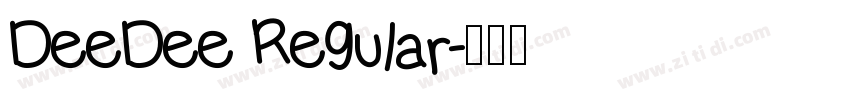 DeeDee Regular字体转换